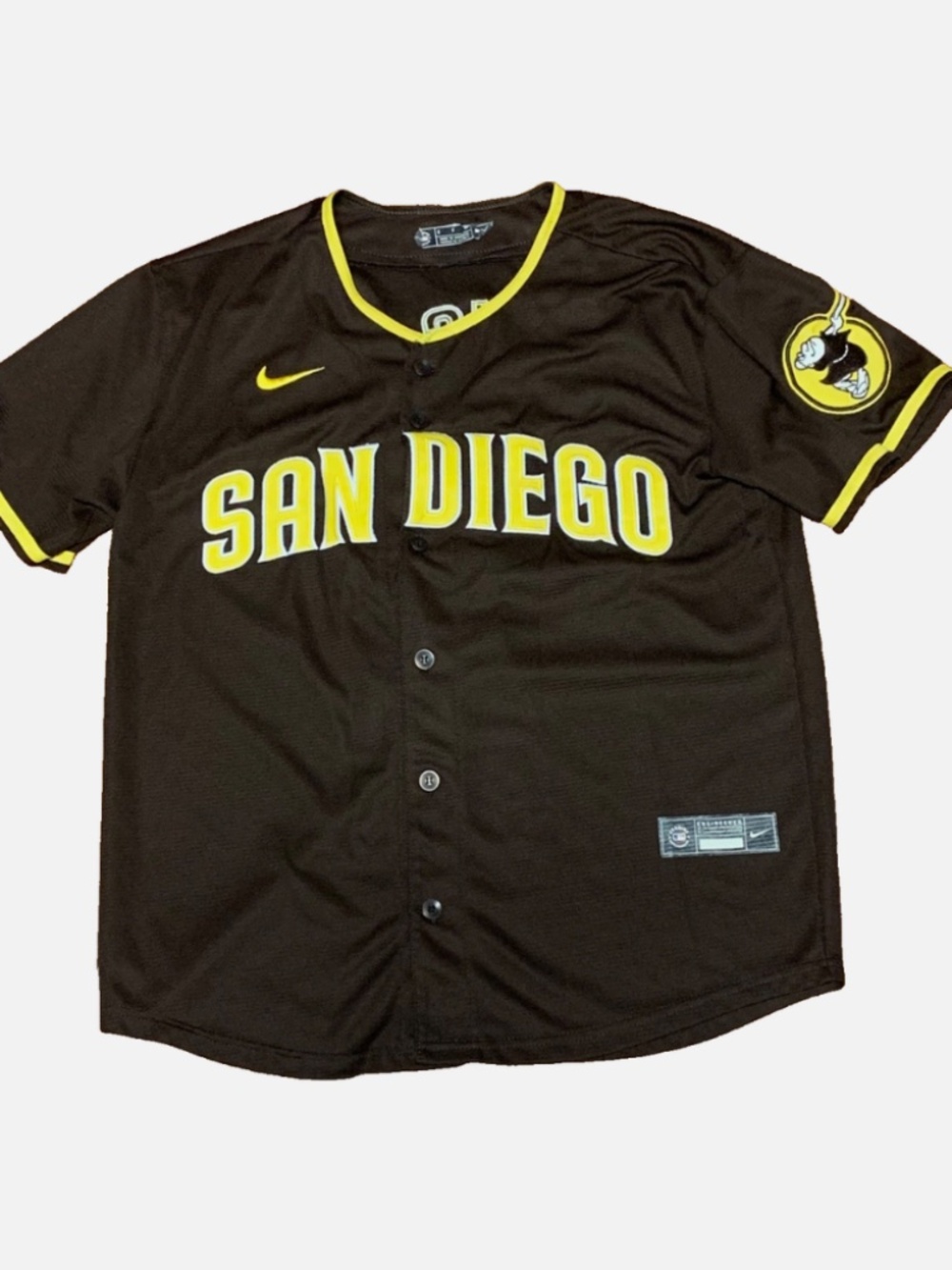Nike Brown and Yellow San Diego Baseball Jersey #23